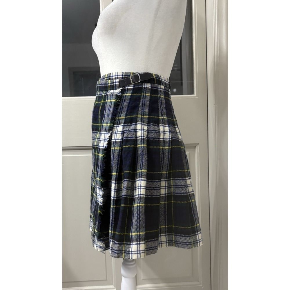 Archie Brown & Son Pure Wool Tartan Pleated Wrap Kilt Skirt Size 8 Britain - Picture 2 of 10